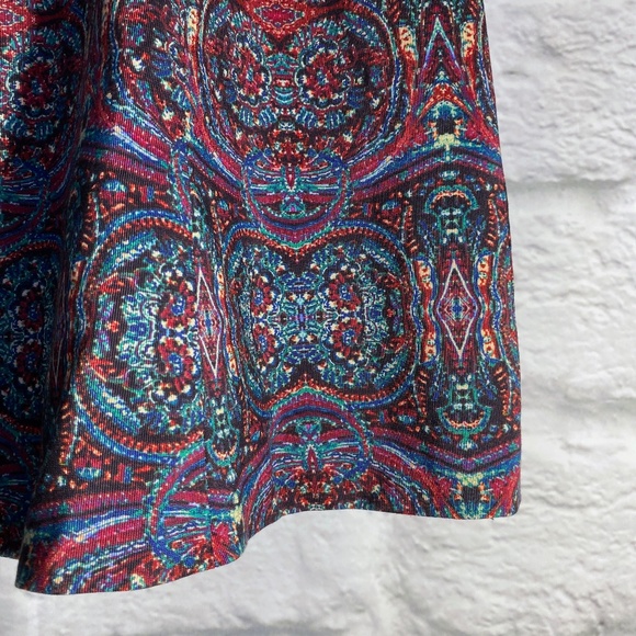 Nanette Lepore Exotic Print Split Neck Dress - Picture 4 of 5